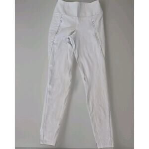 Athleta Peak Hybrid Fleece Tights in Light Grey Size XXS Athleisure Teen Trend‎